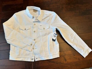 New Polo Ralph Lauren Mens O Distressed Denim Trucker Jacket White - XL - Picture 1 of 7