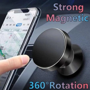 SUPPORTO MAGNETICO PORTA CELLULARE SMARTPHONE TELEFONO NERO UNIVERSALE PER AUTO - Foto 1 di 19