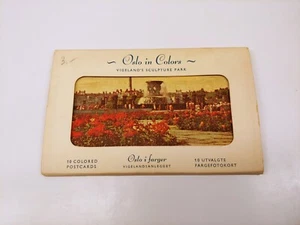 Paquete de 10 libros postales vintage de Oslo Noruega en colores Vigelands parque de esculturas - Imagen 1 de 10