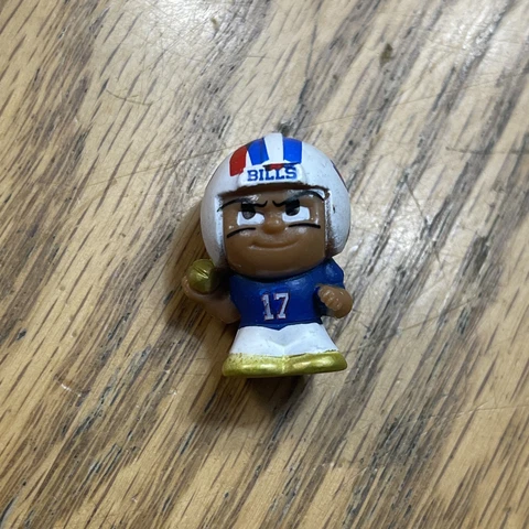 Josh Allen Buffalo Bills Gold NFL Teenymates Figure Helmet RARE Red Strip Error Cover