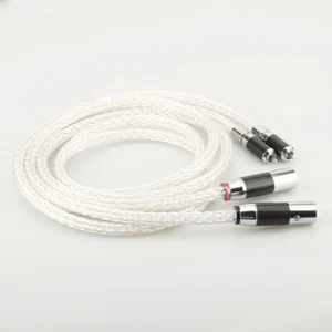 High-End 8AG Silver Plated HiFi AMP Interconnect RCA Male TO XLR Audio Cable - Picture 1 of 11