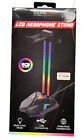 GAMEPRO LED HEAD PHONE STAND 10" Tall Multi Color Lights Holds Most Headphones