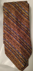 JHANE BARNES ALL Silk Necktie Designer Abstract Tie Blue Navy Gray Italy - Picture 1 of 5