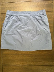 32 Degrees Cool Skort Womens Large Gray Stretch Golf Hiking Zip Pocket Athletic - Picture 1 of 5