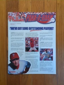 Phillies Phan O Gram March 2001 Newsletter Magazine MLB Baseball Rolen Bowa - Bild 1 von 1