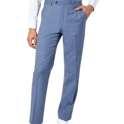Pantalones de traje lisos de ajuste clásico Sean John para hombre - azul - talla 36 x 30 - $135 Foto 1 de 4