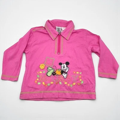 Camisa Vintage Mickey Mouse Niño Niñas Punk Bordada Años 90 Personaje Top 3T Foto 1 de 4