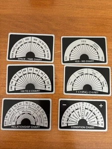 Set Of 6 Pocket Size Dowsing Chart Cards, George Goodenow 1996 - Picture 1 of 2
