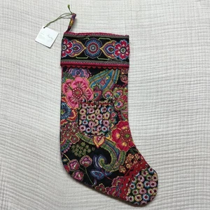 Medias de Navidad Vera Bradley Sinfonía en Tono Nuevas Acolchadas Floral Paisley - Imagen 1 de 7