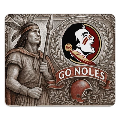 Florida State Seminoles Vintage Mouse Pad 9.5"x8" | FSU Mousepad Line Art Style - Image 1 of 4