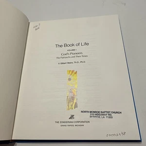 The Book Of Life Volume 1 God's Pioneers By V Gilbert Beers Hardcover Book 1980 - Picture 1 of 13
