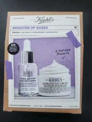 Kiehl's Brightner Set Ultra Crema Facial 1.7 OZ y Mancha Oscura Claramente Correctora Foto 1 de 4