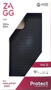 Zagg Luxe Case - moto g play - 2024 - Black - Picture 1 of 5