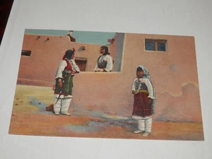ISLETA INDIOS SALUDOS MATUTINOS NUEVO MÉXICO - POSTAL TEMPRANA - Imagen 1 de 2