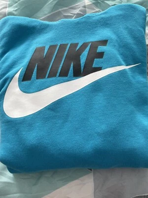 Sudadera con capucha Nike Sportswear para niño talla Lg azul Foto 1 de 3
