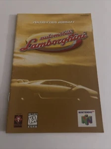 Automobili Lamborghini for Nintendo 64 N64 Manual Only - Picture 1 of 2