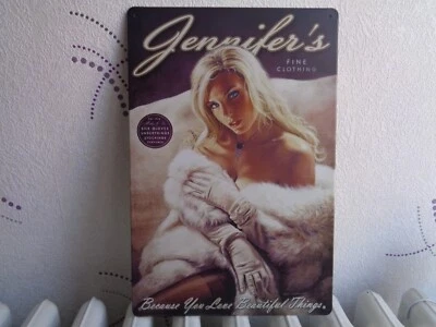 TOLE METAL PIN UP GENIFER S 20 X 30 CMS NON PLAQUE EMAILLEE ANCIENNE - Photo 1/3