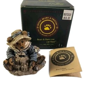 Boyds Bears Friends Figurine The Bearstones 1993 WILSON AT THE BEACH #2020-06 - Picture 1 of 5