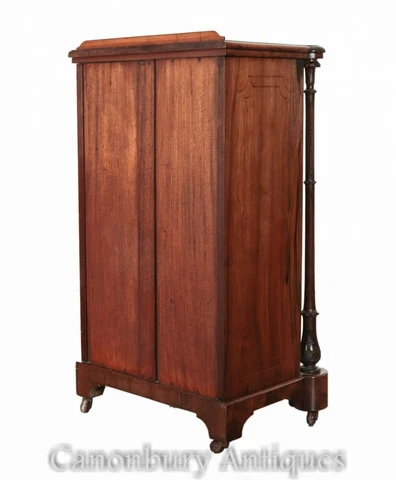 Victorian Music Cabinet Walnut Antique 1890 Cover