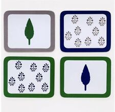 Joanna Buchanan Leaf & Tree Print Coasters Set of 4 New