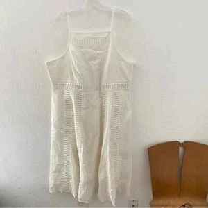 Dolan Bronwyn Cutout Detail White Cotton Midi Dress Womens Size XL NWT - Picture 1 of 13