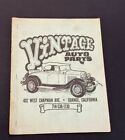 Catalogue de pièces automobiles vintage pour restaurateur de pièces Ford