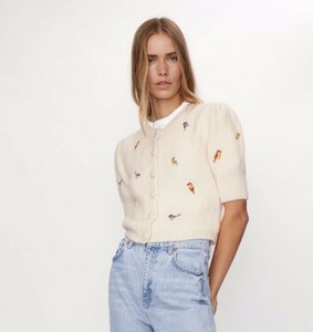 Las mejores ofertas en Manga corta cuello redondo Zara Suéteres para mujer  | eBay