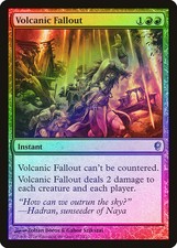 Volcanic Fallout FOIL Conspiracy PLD Red Uncommon MAGIC MTG CARD ABUGames