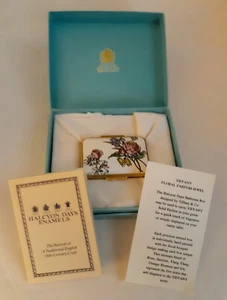 Joyero perfume floral Halcyon Days TIFFANY & Co vacío en caja original RARO - Imagen 1 de 7