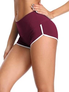 Women's Workout Yoga Gym Shorts1301RedSmall - Picture 1 of 6