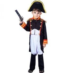 flatwhite Boy's Napoleon Costume 7-9Years NavyRedyellow - Picture 1 of 4