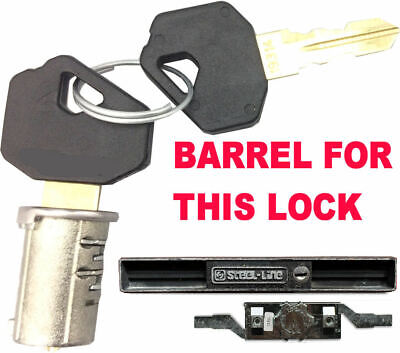 STEEL LINE Garage Roller Shutter Door Lock BARREL & 2 Keys Glider Roll OLD STYLE • 31.96€