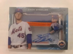 2014 Topps Update Strata Signature Relic Zack Wheeler Autograph Patch 17/25 Mets - Picture 1 of 2