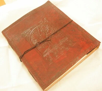 Extra Large Handmade Leather Bound Journal Sketchbook Vintage Tree of Life Diary - Image 1 of 4