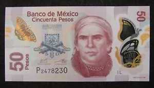 Mexico Polymer Paper Money 50 Pesos 2013 UNC - Picture 1 of 2