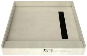 Tile Redi RT4848RPVC Redi Trench 48" x 48" Square Shower Base - Black - Picture 1 of 12