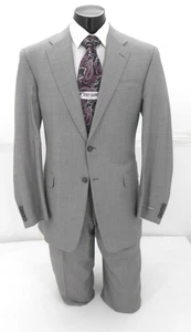 Hickey Freeman hellgrau gestreifter Herrenanzug 100 % Wolle $ 199,99 42 L/36 W - Bild 1 von 5