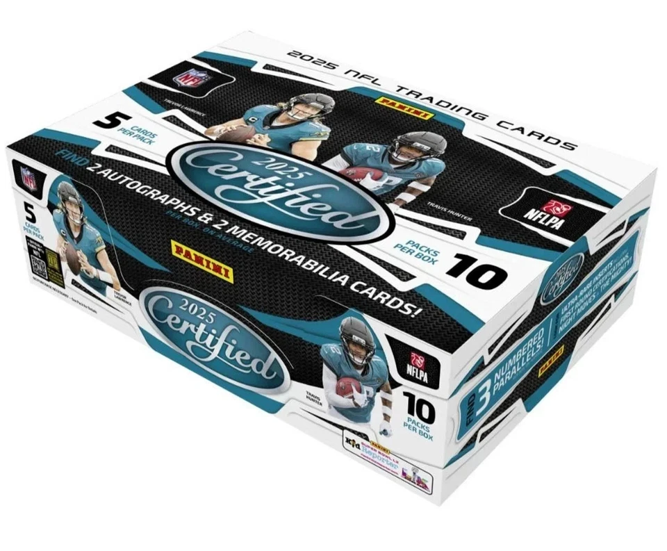 2025 Panini Certified Football Hobby Box NEW Factory Sealed - Image 1 of 1