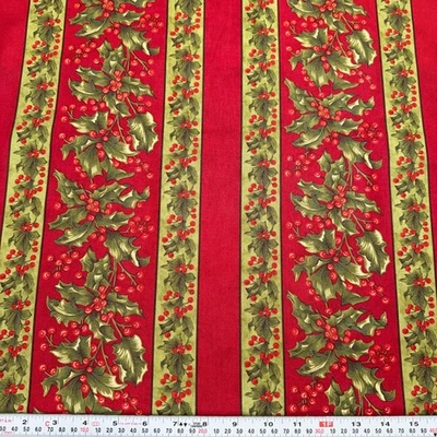 Christmas Presence by April Cornell Moda Striped Cotton Fabric by the HALF YARD - Image 1 of 2