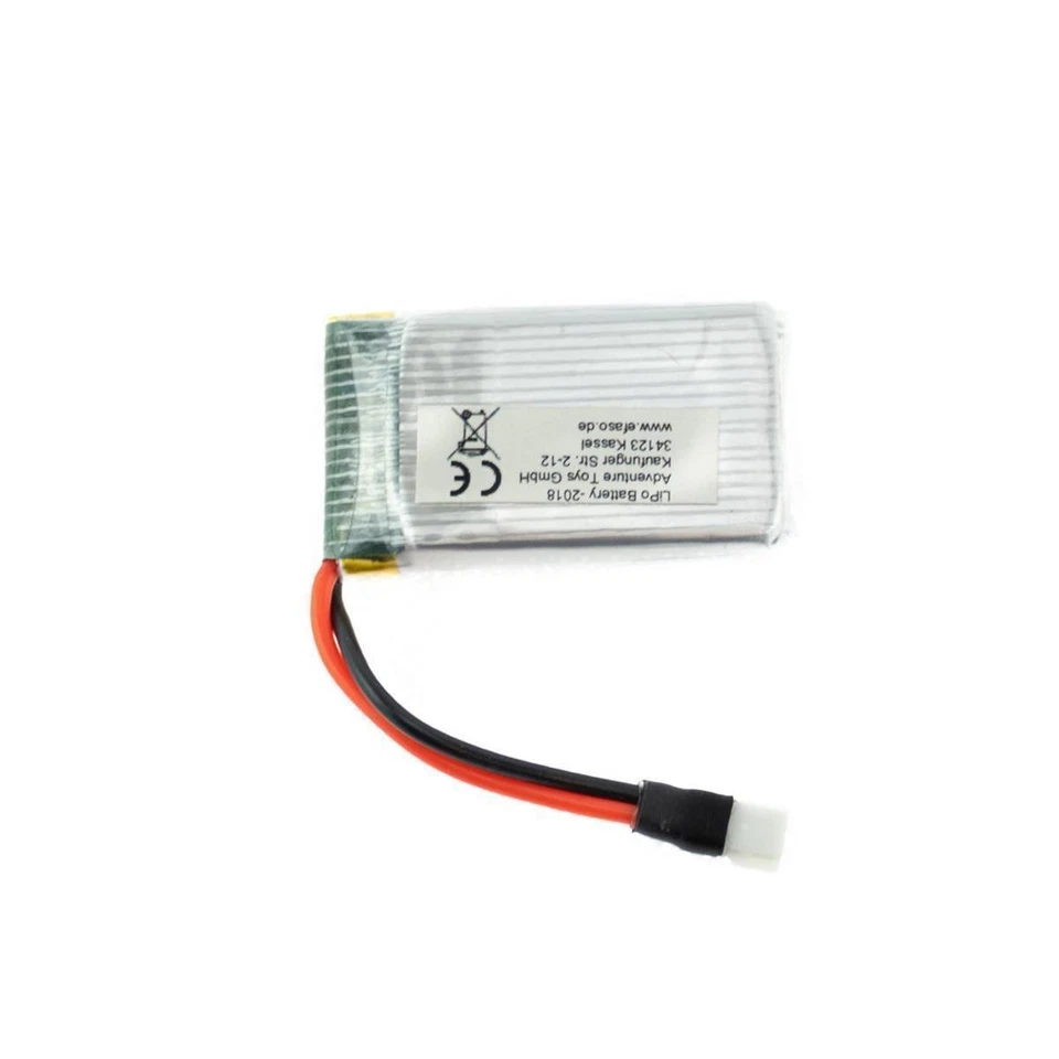 efaso Power Akku 3,7V 750mAh Li-Po weißer flacher Stecker passend für Syma X5C - Bild 1 von 1