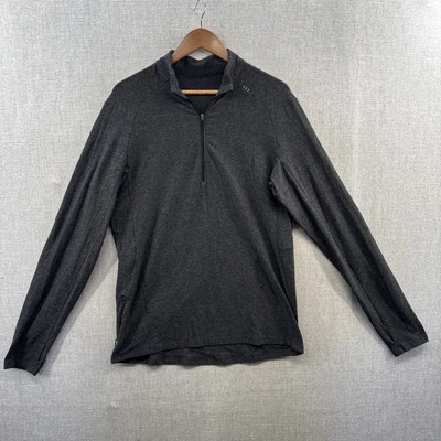 Lululemon Surge Warm Pullover Large Gray  1/2 Zip Long Sleeve Stretch Pocket - Image 1 of 4