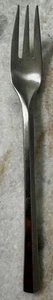 Salad Fork Parallel Diamond Stainless by Dansk 7 1/8" 1988, Satin, Center Ridge - Picture 1 of 5