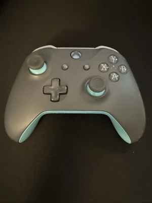 Xbox One Controller Grey Light Blue, Wireless, Tested - Image 1 of 2