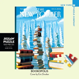 Bookopolis The New Yorker 100 Piece Mini Jigsaw Puzzle NYPC New - Picture 1 of 2