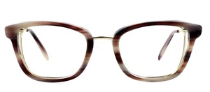 New ALEXANDER MCQUEEN AM0225O 003 54mm Black Gold Square Eyeglasses Italy Unisex - Picture 1 of 7
