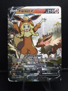 Pokémon Lillie Flareon V Waifu Cute Doujin Ultra Rare Foil ACG Art Card - NM - Picture 1 of 4
