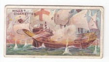 WARSPITE (1596) Vintage 1911 Trade Card The Battle of Cádiz 3rd Spanish Armada