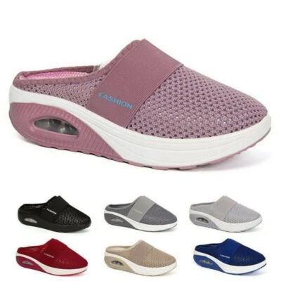 Women Shoes With Oversized Buns No Heels Flat Shoes Ventilate Comfortable Gentle - Image 1 of 4