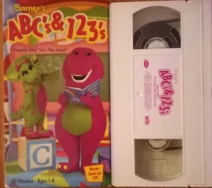 Barney's ABC's & 123's🔡 (VHS-2000) 🔢Classic Collection~VGUC/+1 Ship~Buy3Get1 - Picture 1 of 4