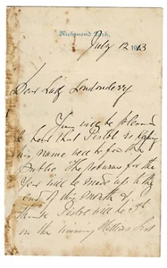 CARTA AUTÓGRAFA Australian Race Horse Crieder JIM ALDRIDGE 1913, re. PISTOLA - Imagen 1 de 3